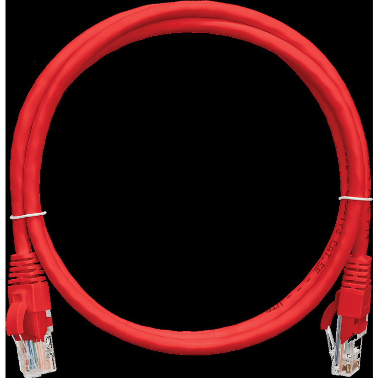 Патч-корд CAT 5e U/UTP LSZH красный 0.3м NMC-PC4UD55B-003-C-RD NIKOMAX