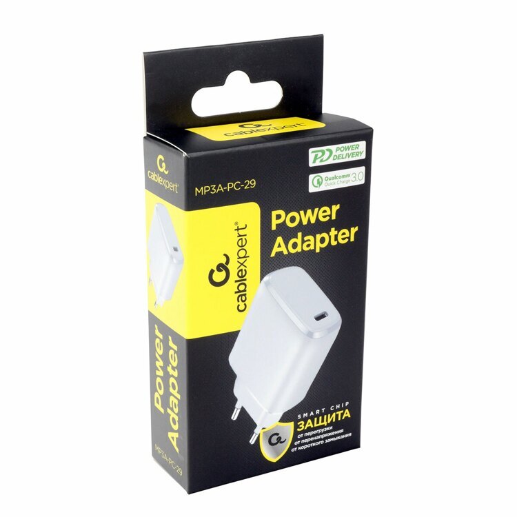 Зарядное устройство Cablexpert MP3A-PC-29, быстрая зарядка