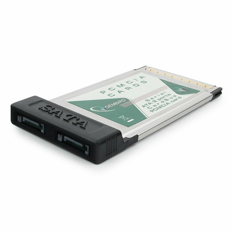 Адаптер  Gembird CardBus PCMCIA на 2 SATA порта