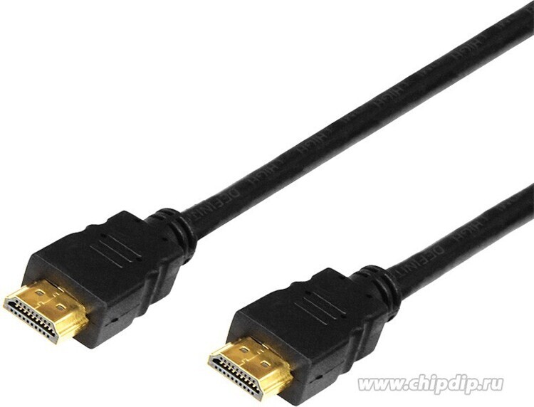 17-6204, Кабель HDMI - HDMI 1.4, 2м, Gold