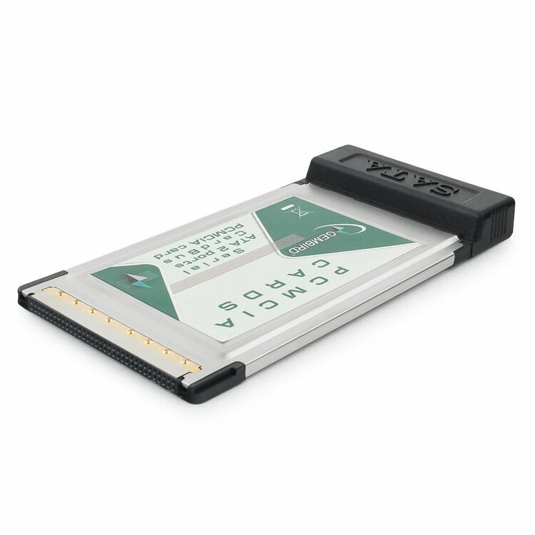Адаптер  Gembird CardBus PCMCIA на 2 SATA порта