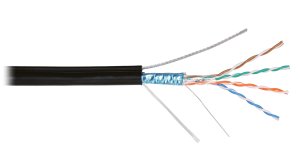 Витая пара NIKOMAX [NMC 4905B-BK] F/UTP 4x2x0.51мм, 24 AWG кабель кат.5e , 4 пары, Внешняя, PVC/ПВХ, чёрный, 305м