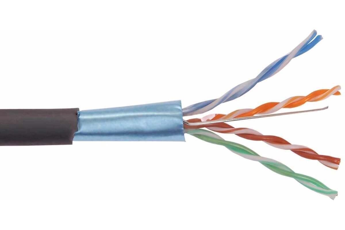 Кабель витая пара F/UTP Netron Cat 5e PE 4x2x0,52, 325004