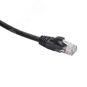 Патч-корд U/UTP категория 5e LSZH нг(А)-HF 15,0 м, черный DR-181925 Datarex