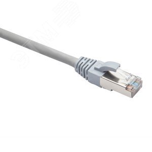 Патч-корд F/UTP категория 5e LSZH нг(А)-HF 1,0 м, серый DR-191007 Datarex