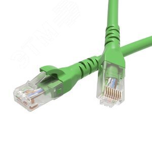 Патч-корд неэкранированный CAT5E U/UTP 4х2 LSZH зелёный 1.5м RN5EUU4515GN DKC
