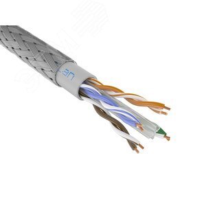 Кабель витая пара ParLan [111262] U/UTP 4x2x0.52мм, кат. 5e, 4 пары, Одножильный (solid), ARM, Внутренняя, PVCLS нг(А)-FRLS, серый, 305м Паритет