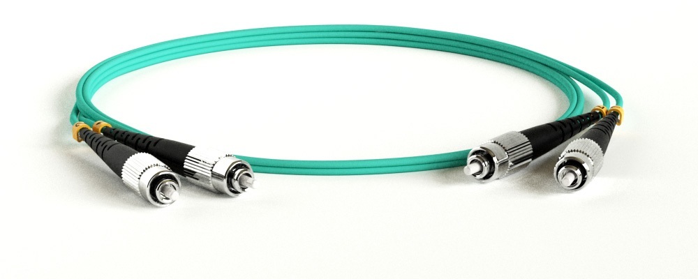 Hyperline FC-D2-503-FC/PR-FC/PR-H-0.5M-LSZH-AQ Патч-корд волоконно-оптический (шнур) MM 50/125(OM3), FC-FC, 2.0 мм, duplex, LSZH, 0.5 м