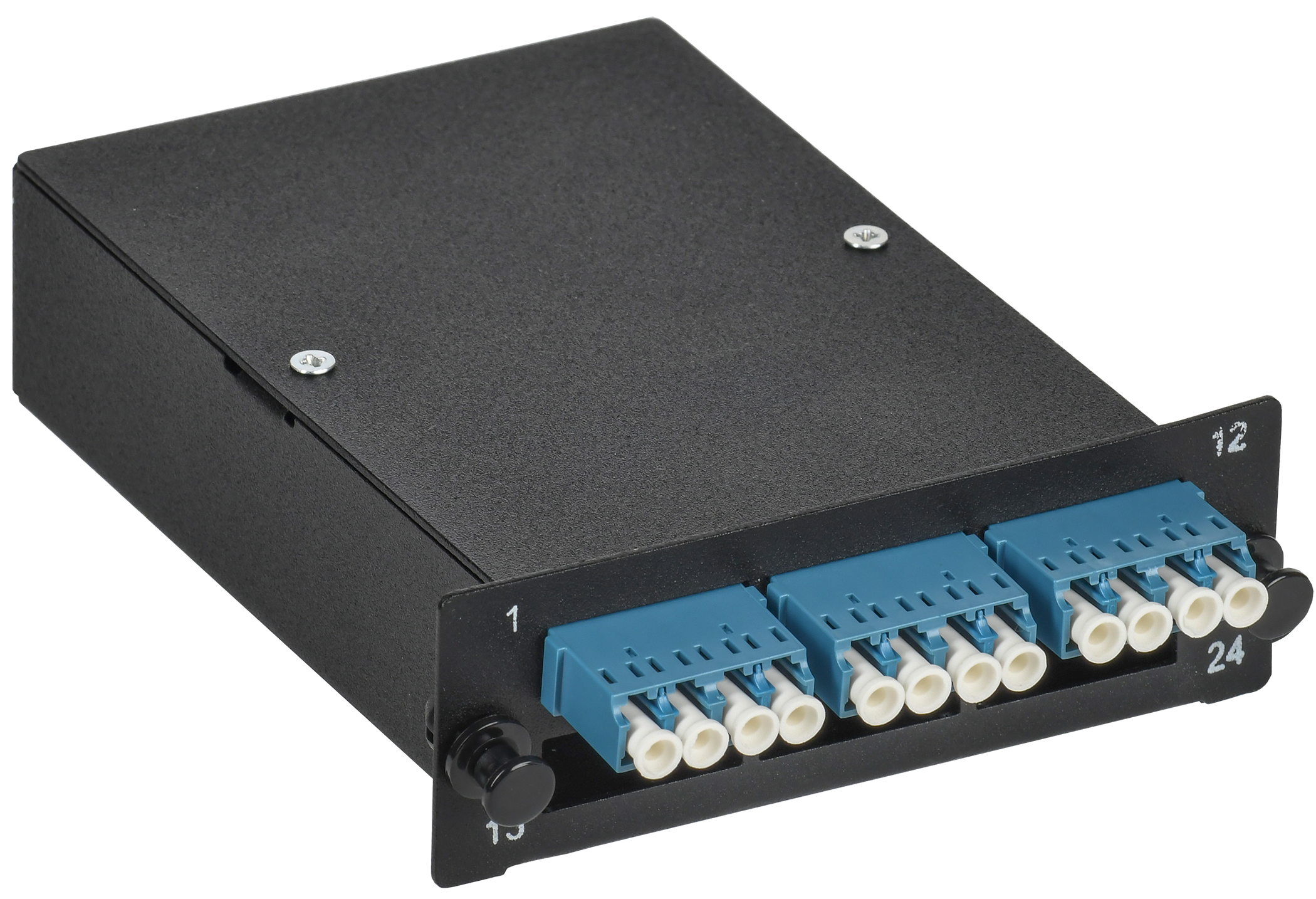 Кассета для кросса ST OS2 MPO male 3хLC-quad (12 ОВ) FCPS-9002-MPOM-012LCQ ITK