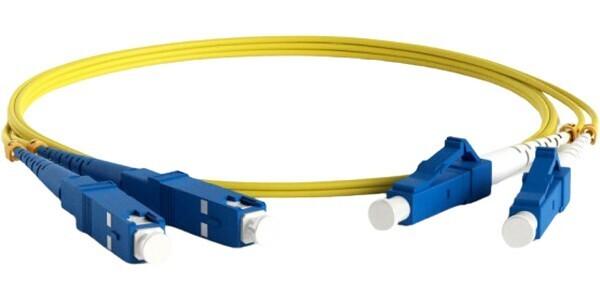 Патч-корд оптический Патч-корд оптический TWT, PVC, дуплексный, LC/UPC-SC/UPC, SM OS2, 2.0 м Lanmaster