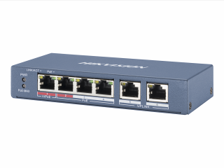 Коммутатор PoE DS-3E0106HP-E Hikvision