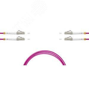 Патч-корд SUPRLAN 2LC/PC-2LC/PC-MM50(OM4) 1м Синий 09-0902