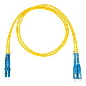 Патч-корд оптический, LC-SC, дуплекс (duplex) OS2, нг(А)-HF, желтый, 7,0 м DR-220146 Datarex