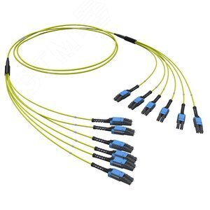 Сборка оптическая разветвительная 12ОВ 9/125 OS2. 6хLC-UPC Dupleх Uniboot/6хLC-UPC Dupleх Uniboot. 10м (предустановленная конфигурация: тип полярности — прямая (Tх-Rх)) RNFLL12S10 DKC