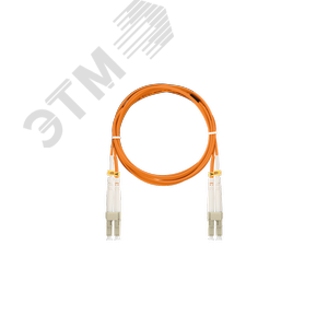 Шнур оптический соединительный MM 50/125 OM2 LC/UPC-LC/UPC двойной LSZH 2мм оранжевый 1м NMF-PC2M2C2-LCU-LCU-001-R NIKOMAX