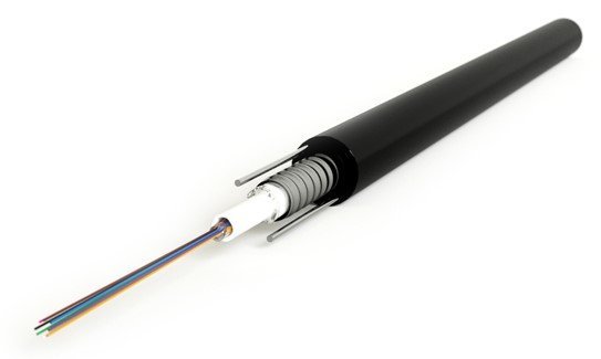 Кабель FO-SRA-OUT-62-4-PE-BK