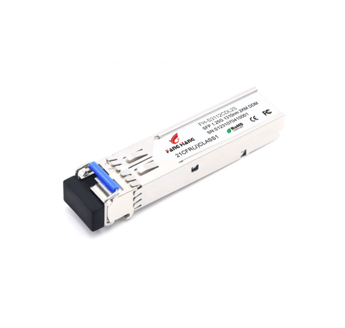FH-S3112CDL2S, 2 км SFP модуль 1.25G, 2 волокна, 1310 нм, DDM, LC